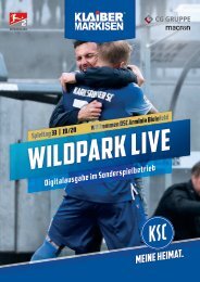Wildpark Live - KSC-Stadionmagazin gegen Arminia Bielefeld