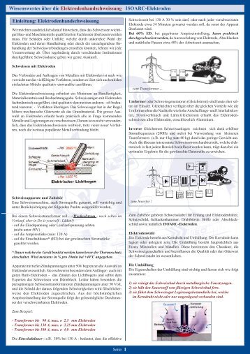 ISOARC/ISOFIL Kataloge 2 - ISO Schweisstechnik AG