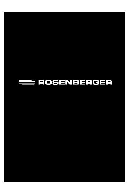 Arbeitsschutz - Rosenberger GmbH