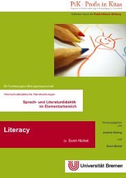 Sprach- und Literaturdidaktik im Elementarbereich Literacy