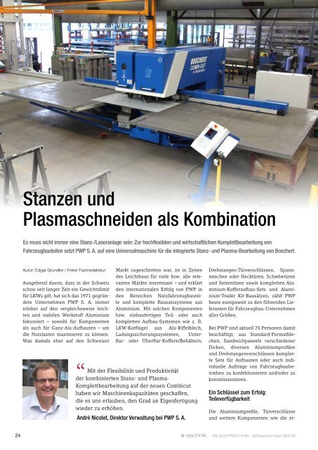 BEI STAHL IN FORM – NEUESTER STAND - x-technik