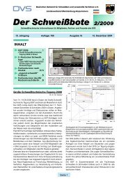 Der Schweißbote 2/2009 - DVS