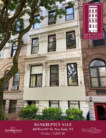 Bankruptcy Sale_60 West 91st Street Offering Memorandum