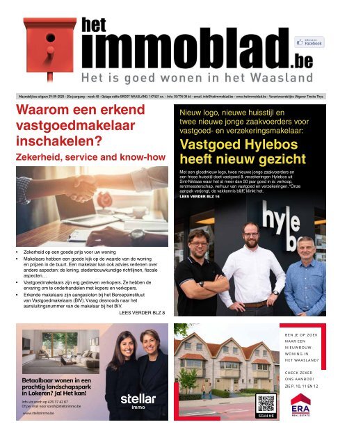 Het Immoblad van 29 september 2020