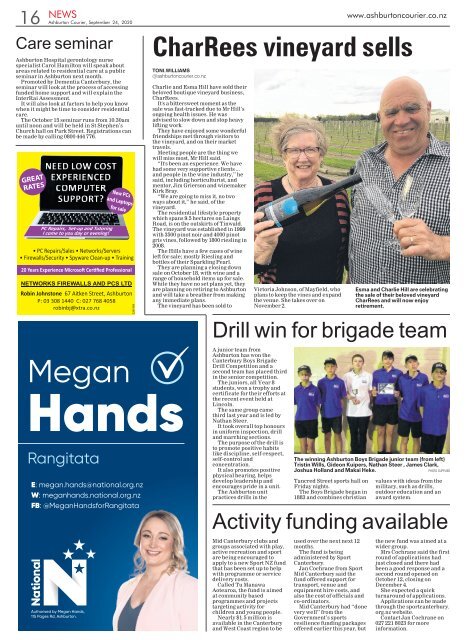 Ashburton Courier: September 24, 2020