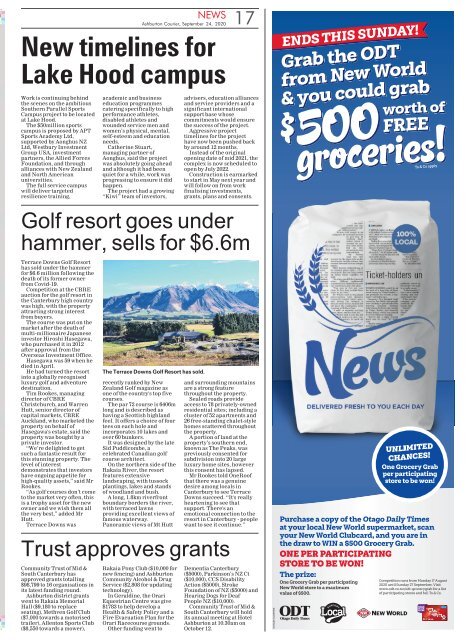 Ashburton Courier: September 24, 2020