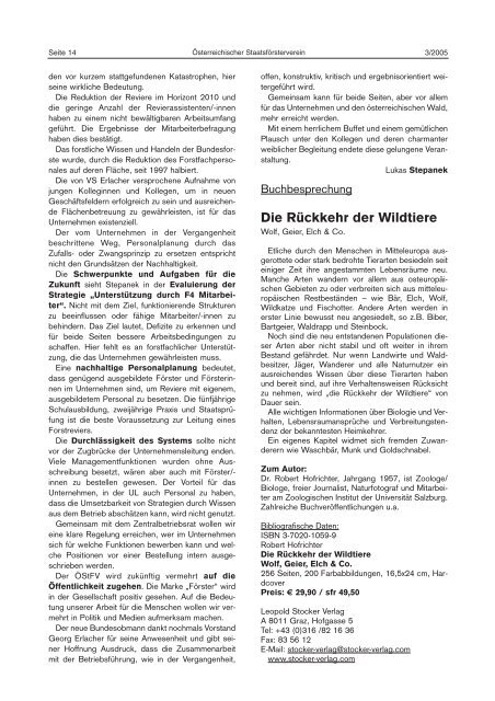 3/2005 - Der Verband Österreichischer Förster