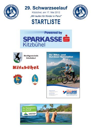 „Wir laufen für Kinder in Peru!“ STARTLISTE Ihr Bike- und Outdoor ...