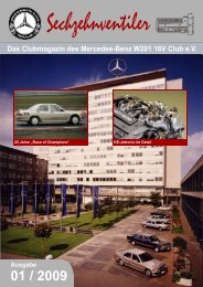 Sechzehnventiler - Mercedes-Benz W201 16V Club eV