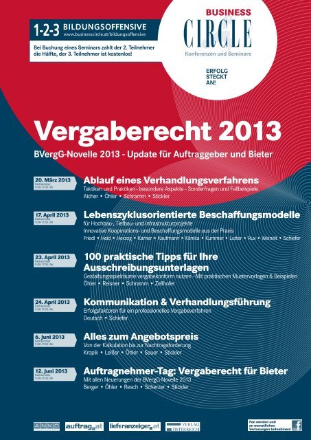 Vergaberecht 2013 - Business Circle