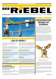 das ist RieBel! - Xaver Riebel Holding GmbH & Co. KG