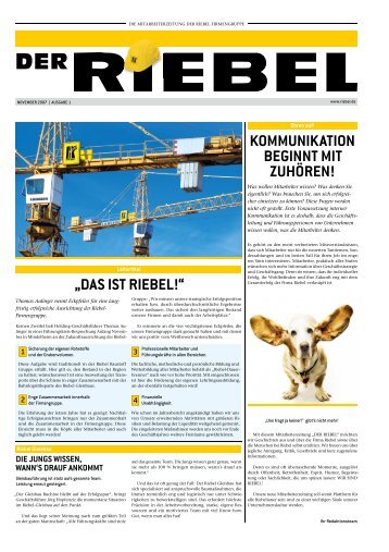 das ist RieBel! - Xaver Riebel Holding GmbH & Co. KG