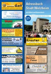 Adressbuch Stadt Welzheim - Welzheim-Info