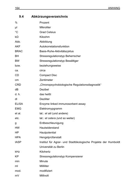 "Chronopsychobiologischen Regulationsdiagnostik" (CRD)