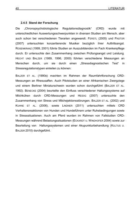 "Chronopsychobiologischen Regulationsdiagnostik" (CRD)