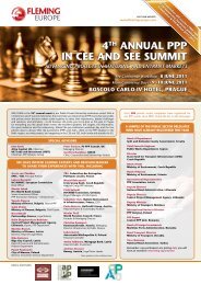 4TH ANNUAL PPP IN CEE AND SEE SUMMIT - worldpensions.org