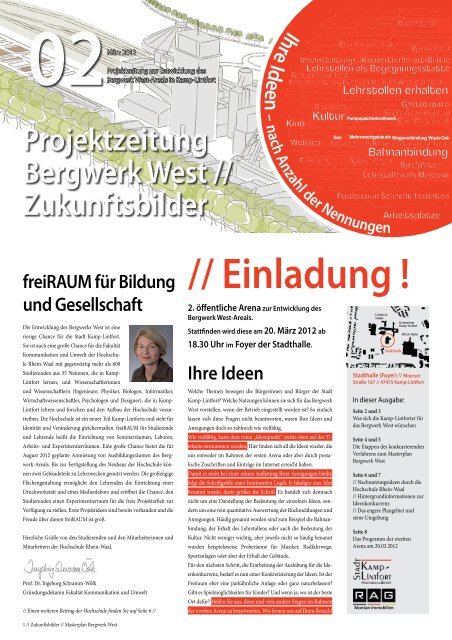 Projektzeitung 2 - scheuvens + wachten