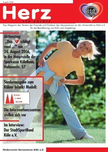 Ausgabe 3 / 2006: Sonderausgabe zum Kölner Infarkt Modell