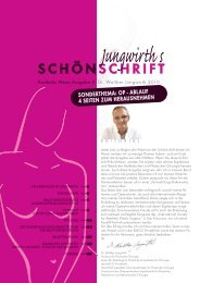 SCHÖNSCHRIFT - Plastische Chirurgie Dr. Walther Jungwirth
