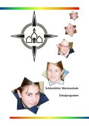Schönstätter Marienschule Schulprogramm