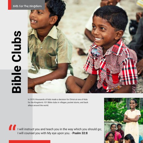 Kids for the Kingdom Annual Report 2019