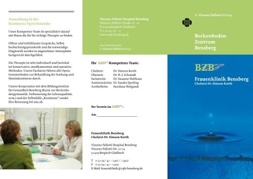 Beckenboden - Vinzenz Pallotti Hospital GmbH