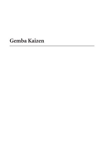 Gemba Kaizen - ENGINEERING.com