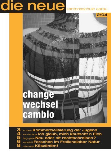 change wechsel cambio - Neue Kantonsschule Aarau