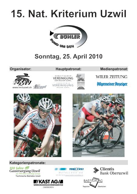 Programmheft Kriterium 2010 - Rad- und Mountainbike-Verein Uzwil