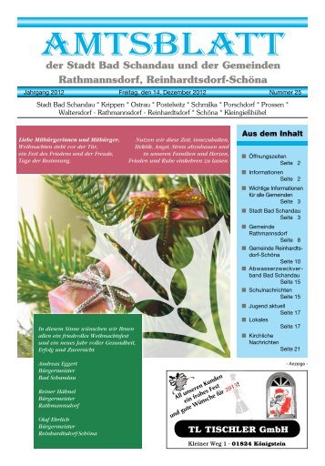 13. Neujahrs- Stehempfang - Bad Schandau