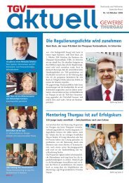 Ausgabe Oktober 2008 - Thurgauer Gewerbeverband TGV