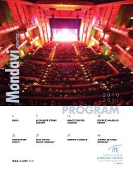 Program Mondavi Center