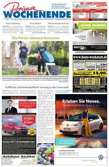 Prima Wochenende 39 2020