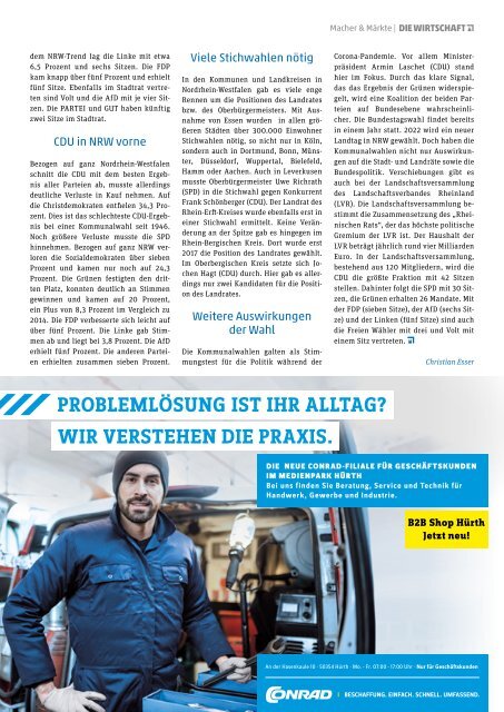 Die Wirtschaft Köln - Ausgabe 06 / 2020