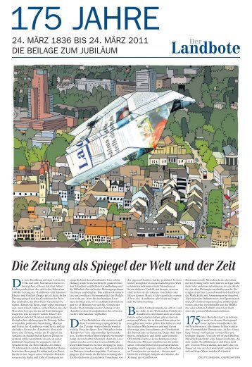 Jubiläumsbeilage vom 24. März 2011 (PDF) - Morgen im Landboten