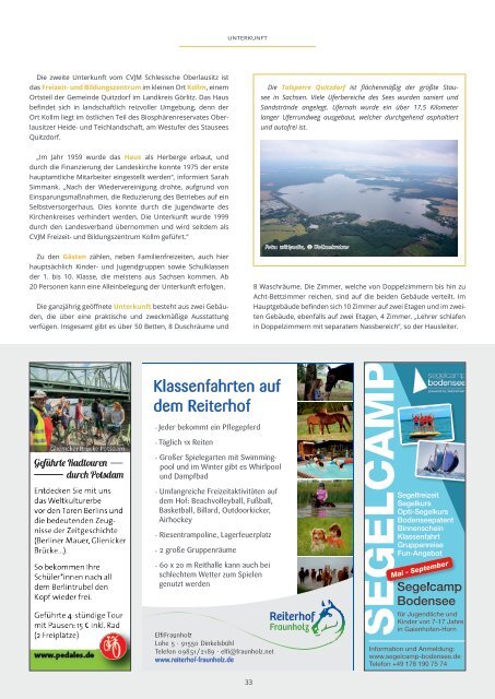 Klassenfahrten Magazin Heft 3/2020