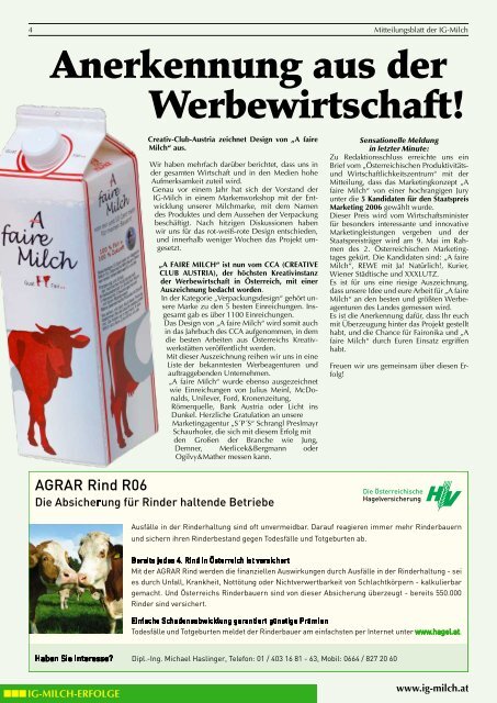 „A faires Jogurt“ kommt ins Regal - IG-Milch