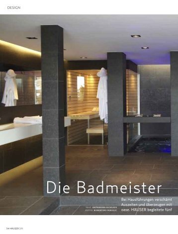 HÄUSER 02-2011: Design – Die Badmeister - Ultramarin ...