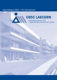 Jahresbericht 2009 - Lägern Wohnen