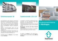 Nürtingen Schelmenwasen 10 - Studentenwerk Tübingen-Hohenheim