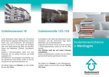 Nürtingen Schelmenwasen 10 - Studentenwerk Tübingen-Hohenheim