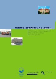 Umwelterklärung 2001 - Umweltmanagement Augsburg - Stadt ...