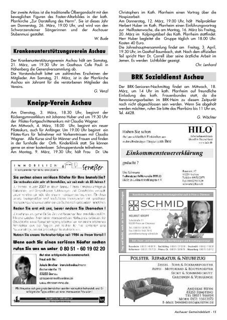 Gemeinde-Blatt - Gewerbeverein Aschau