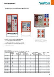 Verteilerschränke - Walther Werke