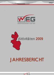 Den Jahresbericht 2009 finden Sie hier. - WFG-BGL