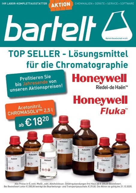 Honeywell Top Seller - Lösungsmittel für die Chromatographie