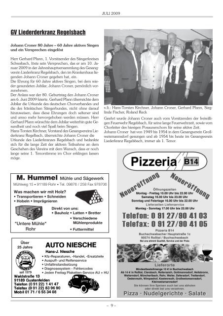 Telefon 0 91 27 90 41 03 Telefax Gemeinde Rohr