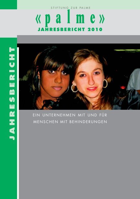 JAHRESBERICHT 2010 - Stiftung zur Palme