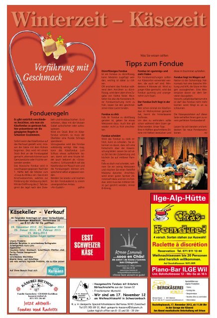 Samstag 17. November 2012 Zeit: 09.00 - 16.00 ... - Aktuelle Ausgabe