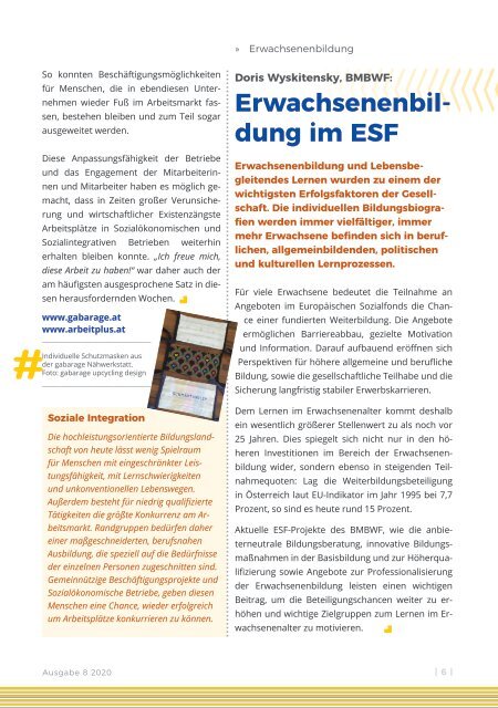 ESF insight Ausgabe 8 September 2020